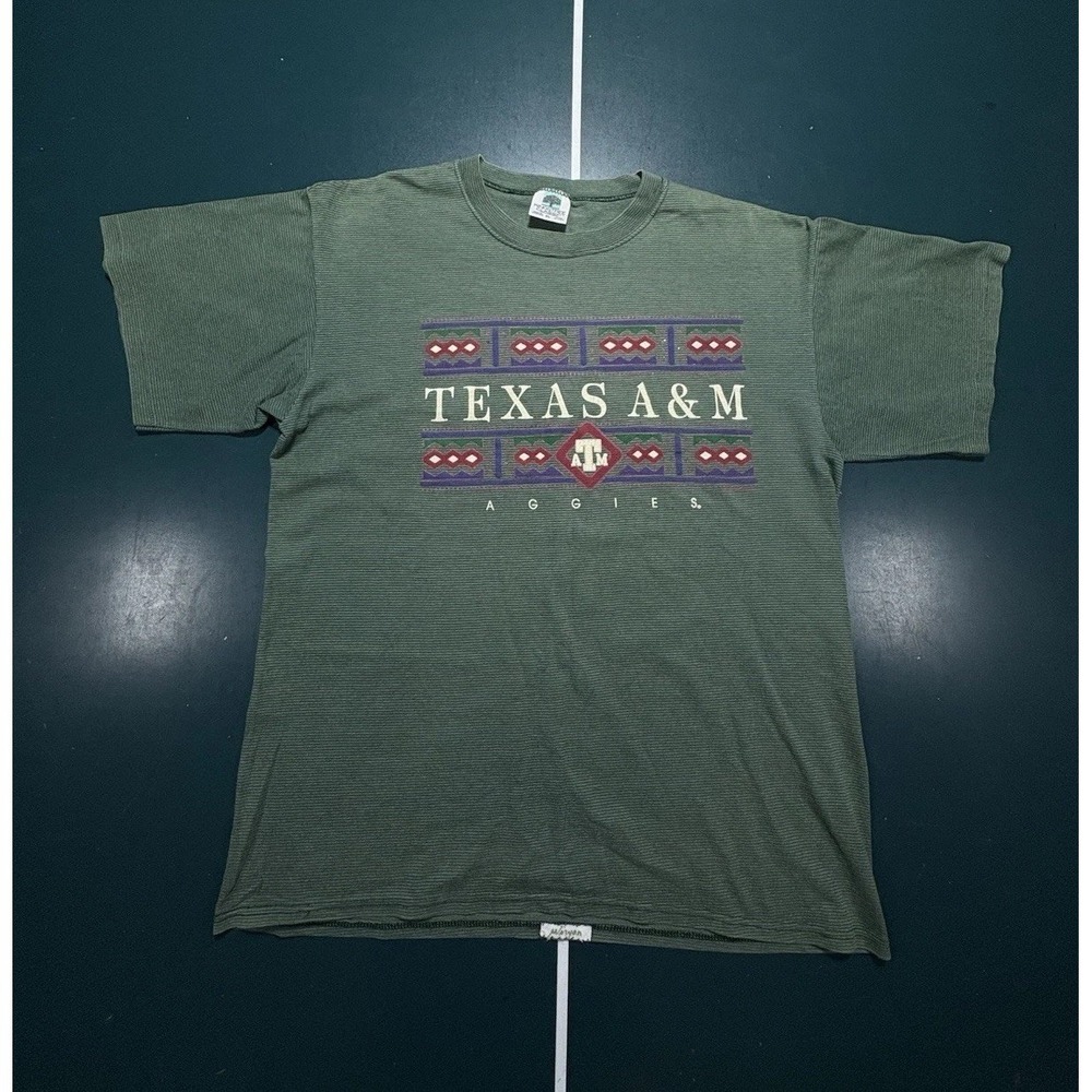 Vintage 90s Texas A&M University Aggies T Shirt Men's XL Single Stitch USA